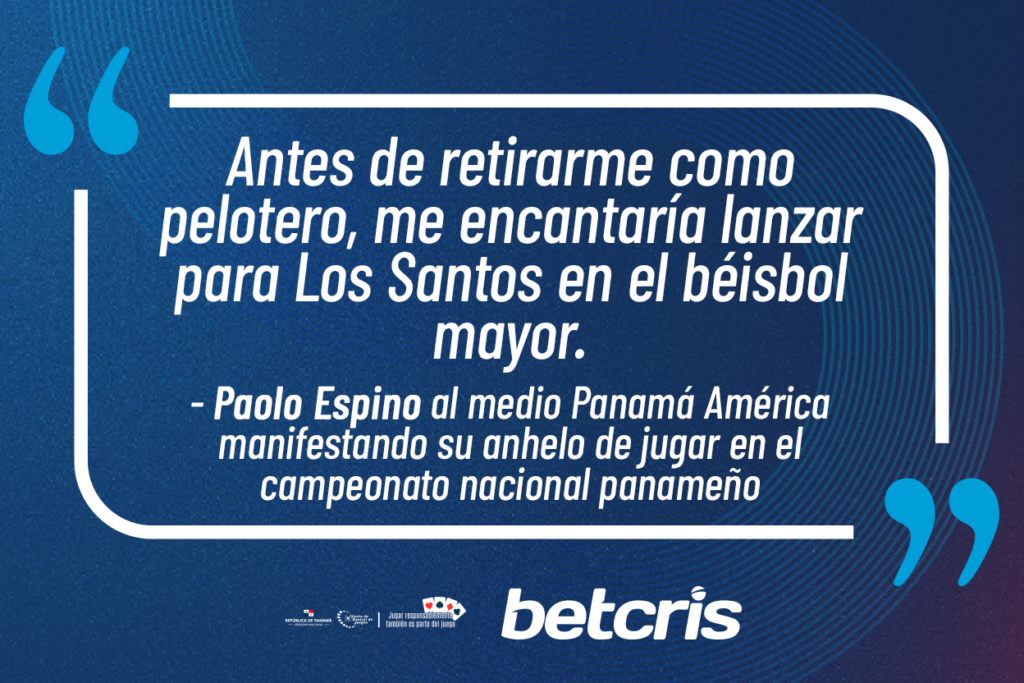 Beisbolista panameño Paolo Espino