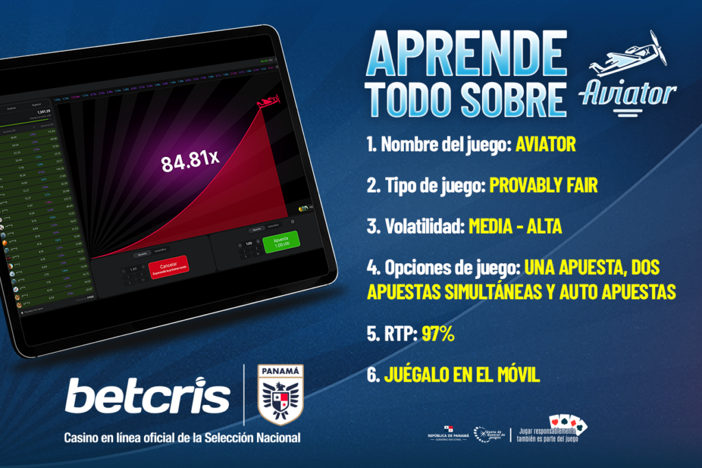 Estrategias para ganar en Aviator en línea, Betcris Panamá