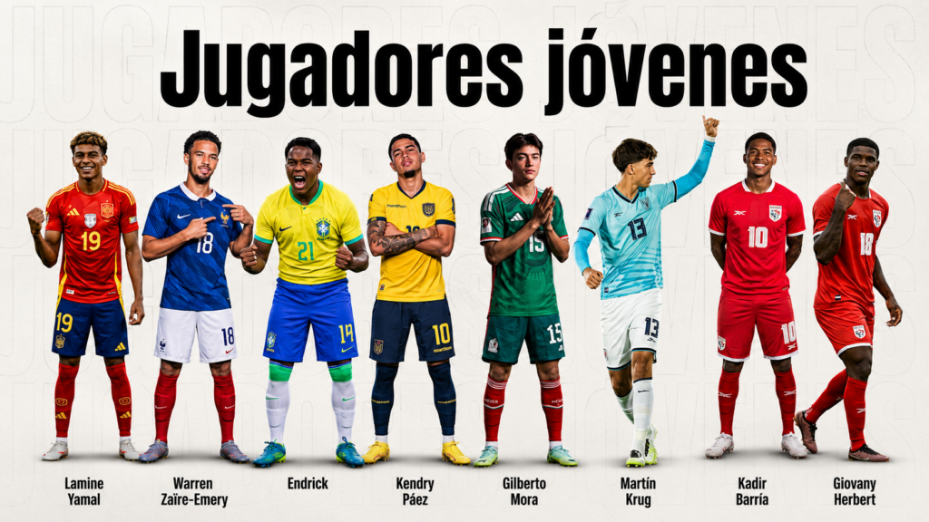 Conociendo a los jugadores promesa para el mundial 2026