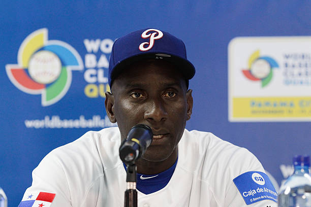 Roberto Kelly, mánager de la Selección de Panamá, en conferencia de prensa del Clásico Mundial de Béisbol.